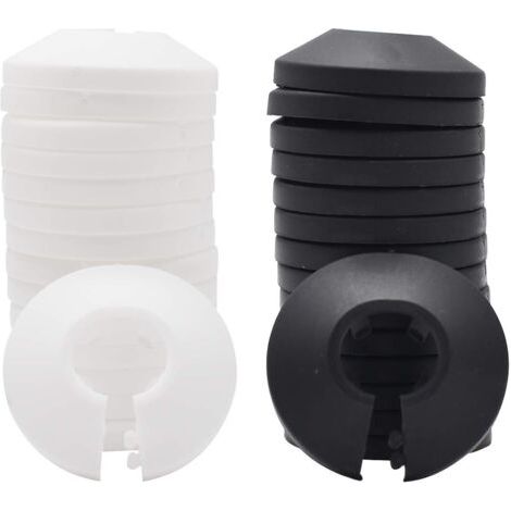 Guirlande de radiateur en plastique, Tianhe 30 pièces couvercle de tuyau de guirlande de radiateur tuyau de gaz d'eau chaude et froide couvercle de tuyau de chauffage en plastique trou de mur de sol p