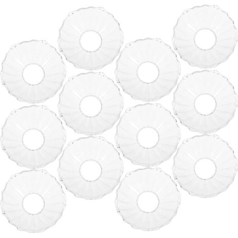 Plateau en verre anti-gouttes pour bougies, lot de 12 (1/5)