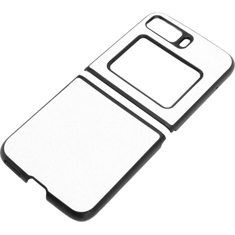 Housse de protection motif litchi anti-rayures coque téléphone pour Moto Razr 2022 pliable blanc (1/5)