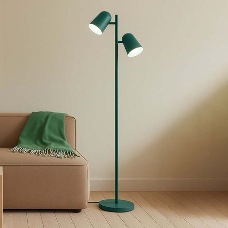 [NEUWERTIG] B-Ware Lindby Stehleuchte Lampe Isara grün 165 cm 2flg Metall E27 (1/2)
