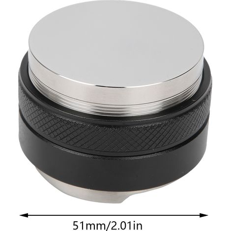 Kaffeetamper aus Edelstahl 304, Doppelkopf-Kaffeeauslauf, Macron Hammer Kaffeeauslauf, 51 mm (1/5)