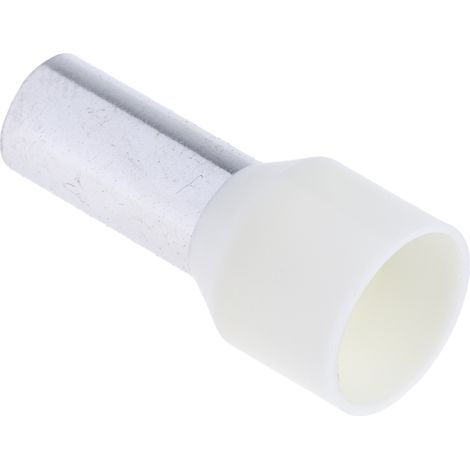 Rs Pro – Cosse électrique à sertir 16mm² – Isolation nylon – Longueur 12mm – Pour conducteurs jusqu'à 16mm² – Couleur blanc cassé