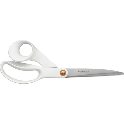 Fiskars 1020414 Ciseaux universels droitiers 240 mm blanc (1/3)