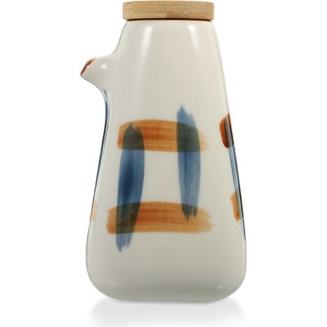 Bouteille de sauce soja japonaise, récipient en céramique pour sauce soja, verseur d'huile en céramique, distributeur de vinaigre Ponzu (1/5)