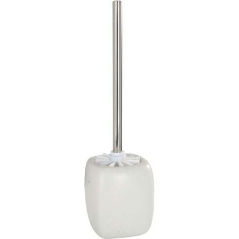 Faro Keramik-Toilettenbürstenhalter, weiße Toilettenbürste, Keramik, Ø 12 x 40 cm, weiß