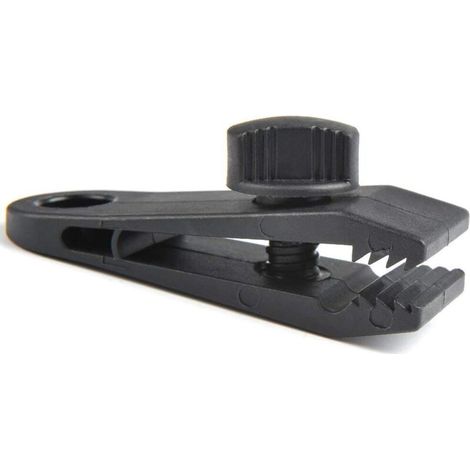 Lot de 6 pinces à bâche, pinces de tente à bouche de crocodile, pinces de verrouillage robustes, ensemble de pinces pour auvent en plastique, accessoires de tente à pince instantanée (1/3)