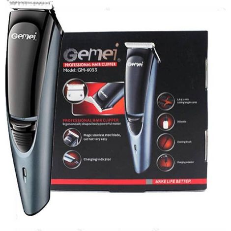 Trade Shop - Tagliacapelli Gm6053 Trimmer Taglia Regola Barba Ricaricabile Professionale Uomo - (1/3)