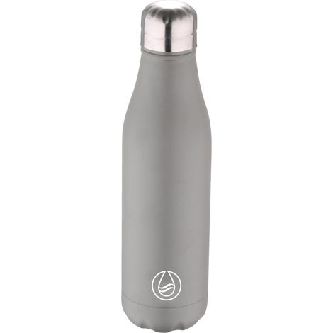 BERGNER WALKING ANYWHERE - Borraccia termica in acciaio inox da 500 ml - Colore grigio opaco - Mantiene le bevande calde o fredde - Facile da pulire (1/3)