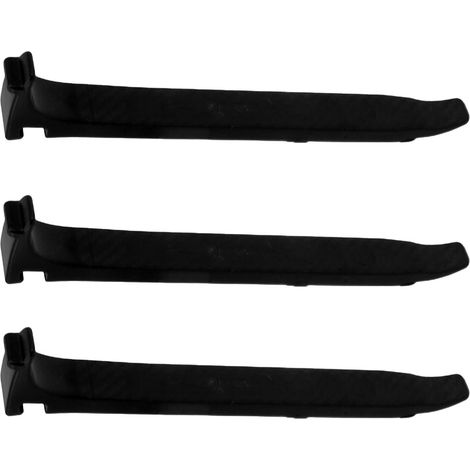 Démonte-pneu de vélo (lot de 3) en polycarbonate renforcé de fibres de verre haute résistance, largeur 16 mm, ergonomique et antidérapant, noir. (1/5)
