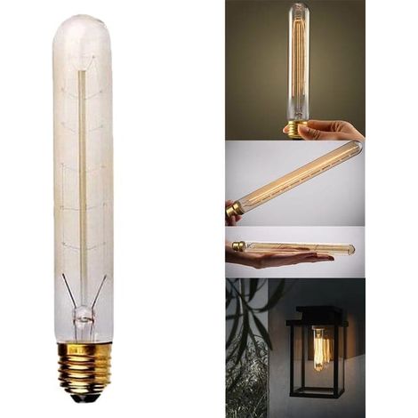 Lot de 1 ampoule E27 40W, LED et filament, blanc chaud, compatible avec une utilisation intérieure et extérieure