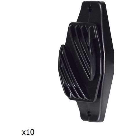 INSPOVET ISSUSLOLLER fÐ©r Klebeband, 20 mm, Holzpfosten, 10 Isolatoren -Tasche