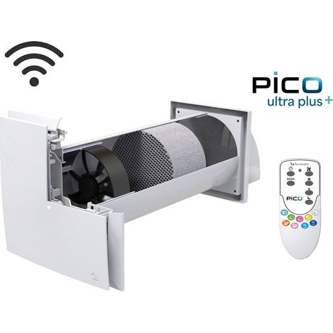 PICO ULTRA PLUS+ 45 - VMC Unità di ventilazione puntuale a parete con recupero di calore e programmazione oraria - WIFI ACD100070