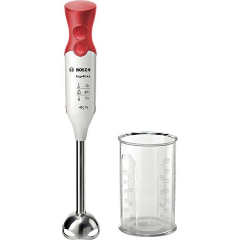 Bosch ErgoMixx MSM64110 batidora de mano roja y blanca 450W (1/5)