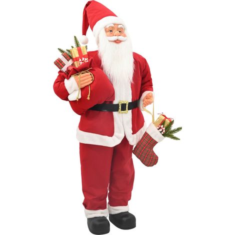 Santa Claus Figure Red 110 cm Polyester vidaXL (1/5)