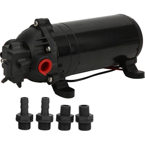 Pompe à membrane électrique 12V micro haute pression en plastique technique pour bateau, moteur de pompe 12V pour maison mobile (1/5)