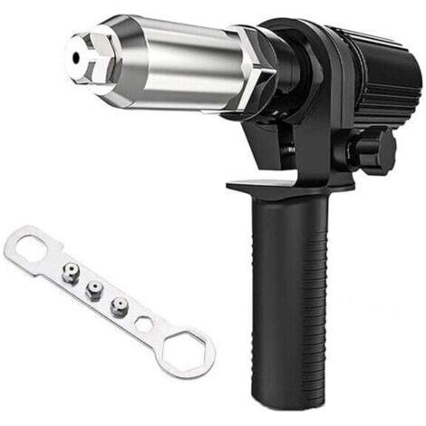 Riveteuse électrique , adaptateur pour riveteuse, pistolet à riveter, accessoires pour extracteur de noyau, accessoires, adaptateur de connexion pour perceuse à riveter sans fil (1/4)