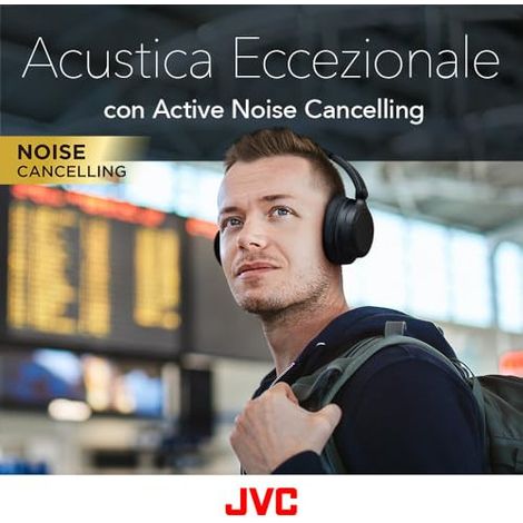 JVC HA-Z76N-B Cuffie Wireless Bluetooth 5.3 Con Cancellazione Del Rumore - Nero (1/4)