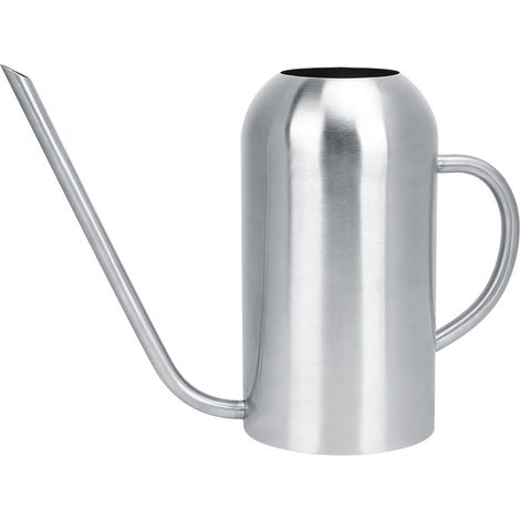 Annaffiatoio in acciaio inox da 1,5 litri con beccuccio lungo, ideale per piante grasse/piante da interno.