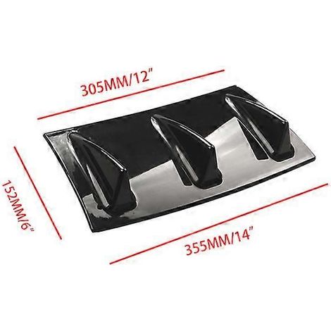 Aileron de requin 3/5, diffuseur, spoiler et autocollant de protection pour pare-chocs arrière de voiture, modifié, anti-collision (1/5)