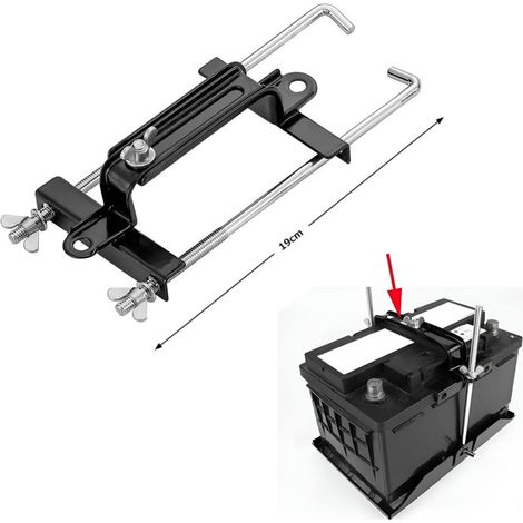 Universelle Klemme zur Befestigung eines Akkumulators – 19 cm, aus Metall