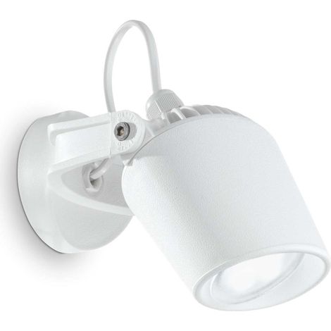 Ideal Lux Minitommy - Foco de pared exterior 1 luz blanco IP66, GU10