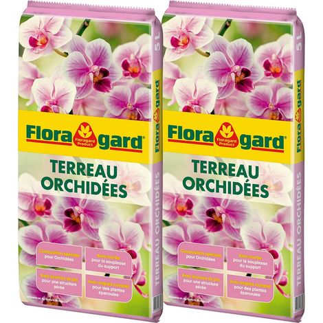 Terreau Orchidées pour Vos orchidées d’intérieur 2x5l (1/5)