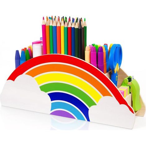 Schreibtisch-Aufbewahrungsbox Holz Stiftehalter Büroaufbewahrungsbox multifunktionale Büroartikel Aufbewahrungsbox für Klassenzimmer 29 5 14 7 7 29,5 (1/5)