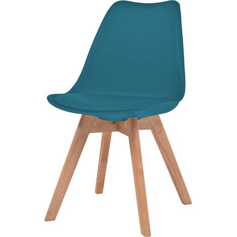 Maison Exclusive - Esszimmerstühle 2 Stk. Türkis Kunststoff