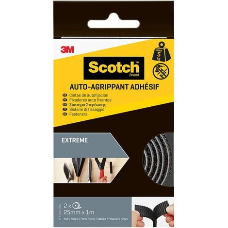 Klebeband selbstklebend 3m schwarz 25 mm 1 m