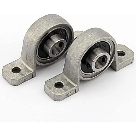 2 soportes de rodamientos KP08, orificio de 8 mm, insertos de aleación de zinc, alojamientos de rodamientos de bolas, alojamientos fundidos, alojamientos de rodamientos, soportes amortiguadores, kit d