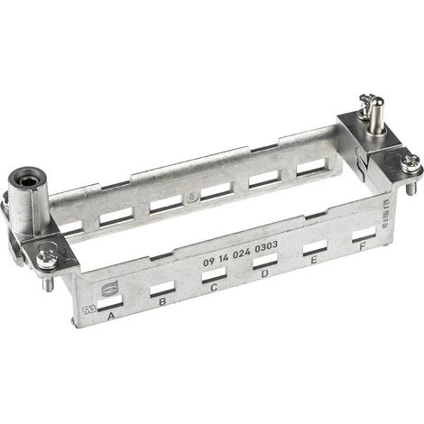Connettori industriali serie Han® modulo DD - inserti 09 14 024 0303 Harting Contenuto: 1 pz. (1/2)