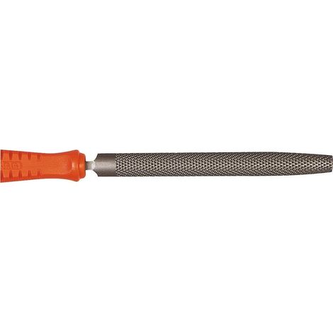 Râpe demi-ronde manche bi-matière longueur 200mm - moyenne piqûre - MOB OUTILLAGE - 941208201
