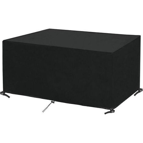 Rectangular Garden Furniture Cover, Waterproof and Winter-Resistant Oxford Fabric Garden Table Cover, Tarpaulin Protective Cover for Garden Tables, Chairs and Set (1/4)