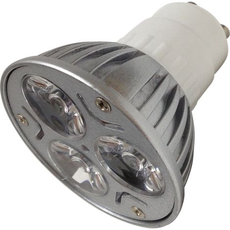 TrAdE Shop Traesio - Coppia Lampadina Faretto 3 Led 3w Attacco Gu10 Bianco Puro Power Led Casa -