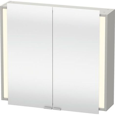 Armoire à miroir Ketho 800x180mm blanc mat