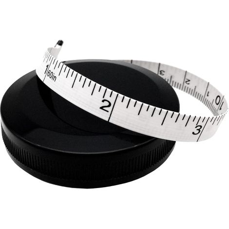 Cinta métrica para medir el cuerpo, pequeña para sastre, 150 cm (60 pulgadas), color blanco (1/5)