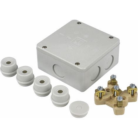 Abzweigkasten aP 100x100 kpl wassergeschützt