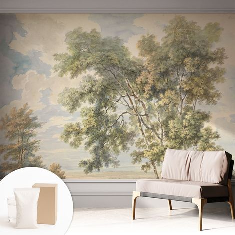Papier peint avec colle pour décoration moderne de salon chambre à coucher cuisine et bureau Facile Nature romantique 312x219 cm (1/5)