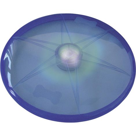 Nobby LED-Disc FLASH blau Ø 15 cm Kauspielzeug