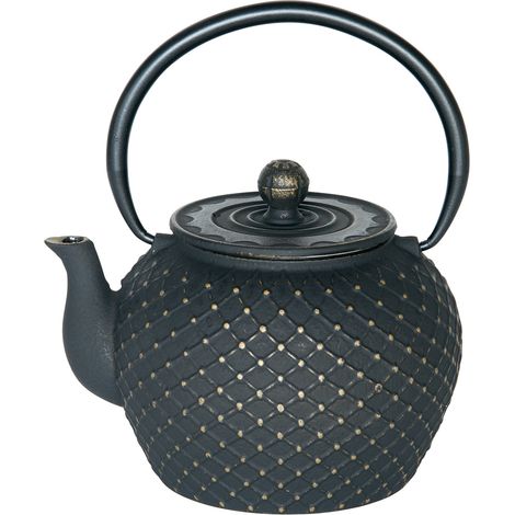 Table Passion - Théière Okinawa en fonte avec filtre 1,2l noir (1/2)