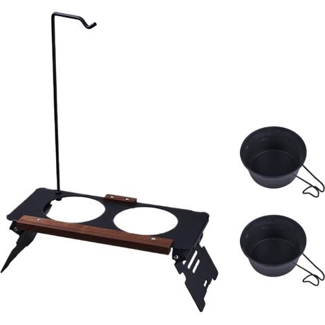 pour Gamelle de Chien Support R glable et Transportable pour (1/5)