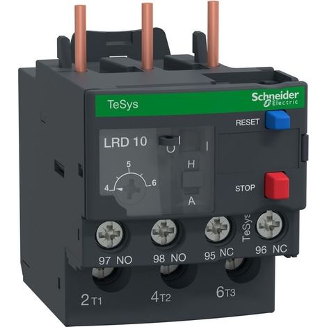 Relais Thermique TeSys LRD 4-6A Classe 10A Schneider Electric - LRD106 (1/5)