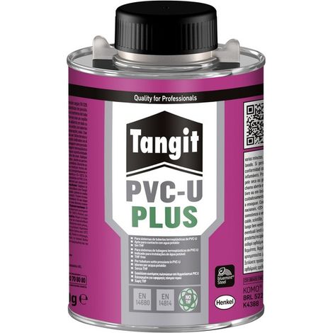 Colore La Tangit per PVC U Plus con Pennello Gr. 500 (barattolo) Henkel