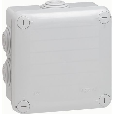 IP55 Anschlussdose 105x105x55 mm grau Legrand