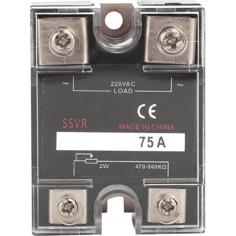 Solid State Voltage Regulator Single Phase SSVR 470-560KΩ Load 220VAC Electrical Supplies(BERM-R 75A ) (1/5)