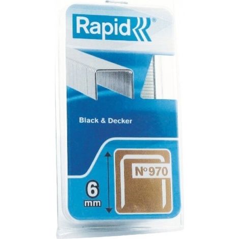 Grapadora N°970, 6mm, Galv. 1340 Piezas - Rapid