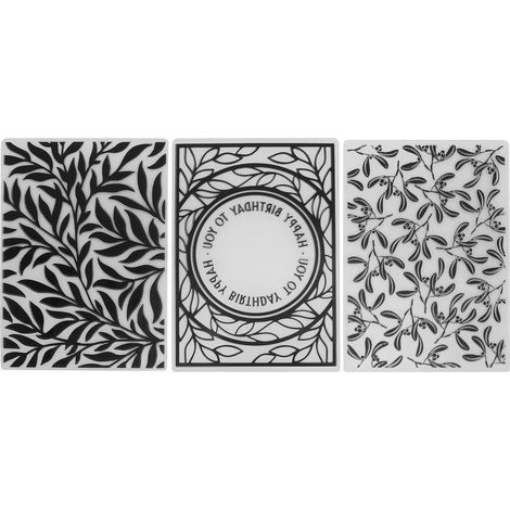3Pcs Plastic Embossing Folders Embossed Template DIY Card Making Scrapbooking Paper Craft (1/5)