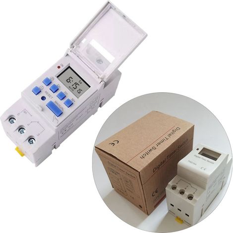 LCD-Digital-Zeitschaltrelais, programmierbarer Mikrocomputer mit digitaler Anzeige, 220 V, 16 A (1/5)
