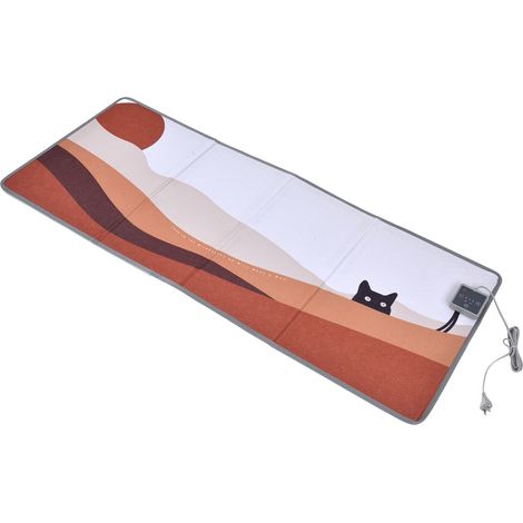 Radiateur de Bureau Pliable M Shape - Chauffage Rapide 30s, Structure 4 Enceintes, Portable et Sécurisé pour Bureau - Sunset Cat (1/5)
