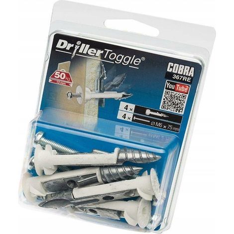 Cobra Anchor Dryw Driller 13x70 Blanc Ancrages Auto-perçants (1/3)